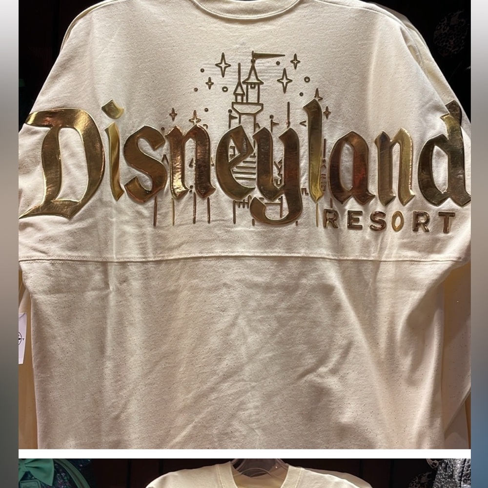 Disney Parks Pixie Dust Spirit Jersey Gold Disneyland Castle Size XL